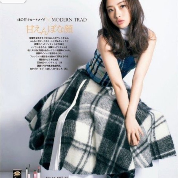 Christian Dior Mid length Draped Mohair Wool and Silk Skirt - Picture 3 of 9